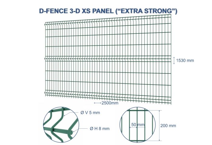 D-FENCE 3-D XS PANEL ("EXTRA STRONG") - Image 1
